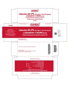 Cook Waite Lidocaine HCl 2% Epi 1:10000